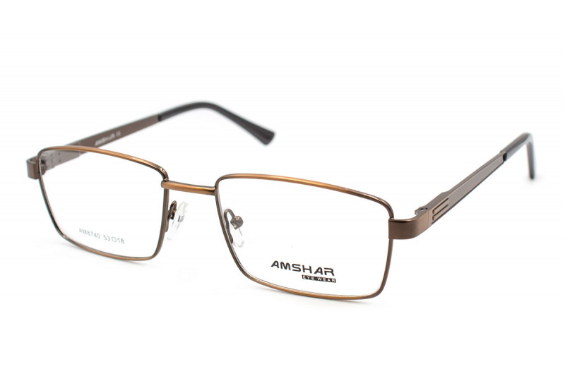 Металлические мужские очки для зрения Amshar 8740